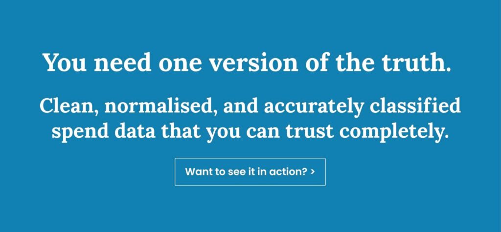 why does spend classification actually matter?