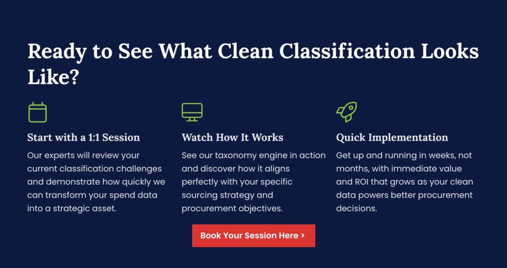 Ready to see what clean spend classification Looks like?