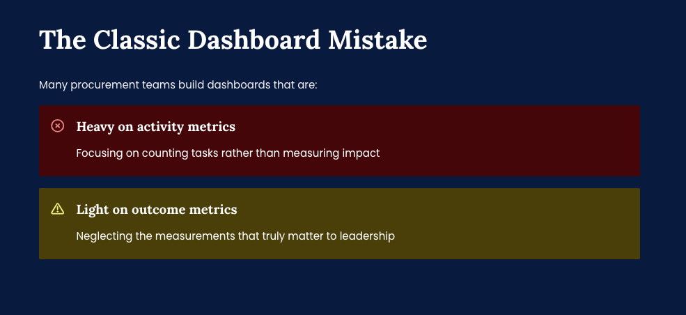 The Classic Dashboard Mistake